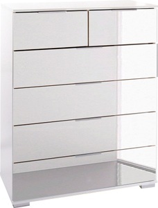 Wimex, home24 Schubladenkommode Lingga I, Livetastic Kommode 82/102/42 cm , Easy Plus C , weiss , Metall , 6 Schubladen , 82x102x42 cm , Dekorfolie,Nachbildung , Beimöbel erhältlich , 001787046069