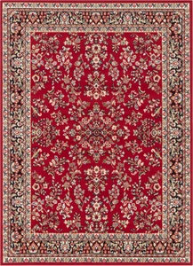 undefined, White Label - Teppich - 80 x 150 cm - Multicolor, my home Teppich »Halton«, rechteckig, 8 mm Höhe, Kurzflor, Orient-Optik, mit Bordüre, Läufer, pflegeleicht, gekettelt