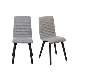 Home affaire 4-Fussstuhl »Arosa Esszimmerstuhl, Polsterstuhl, Küchenstuhl, Speisestuhl, Essstuhl«, (Set), 2 St., Chenille, 2er-Set, Beine aus Massivholz Eiche oder Buche, mit gestepptem Stoff