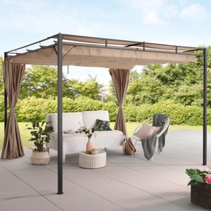 KONIFERA, KONIFERA Pavillon »Milos«, (Set), BxT: 300x300 cm, KONIFERA Pavillon »Milos«, (Set), BxT: 300x300 cm