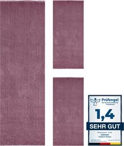Andiamo Bettumrandung »Arezzo«, (1 tlg.), Uni Farben, weicher Flor, waschbar, ideal im Wohnzimmer & Schlafzimmer