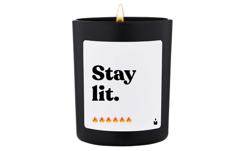 CandleHand - Duftkerze Flowery Stay lit., 7X8X7CM, Schwarz