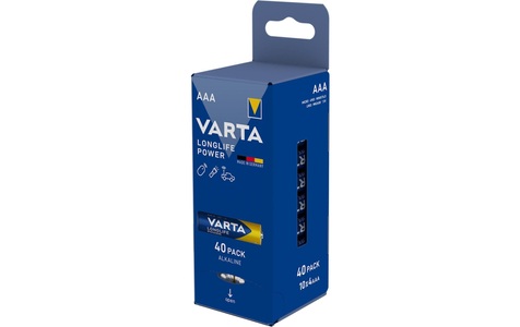 Varta, Varta Batterie Longlife Power AAA, Varta Batterie Longlife Power AAA 40 Stück