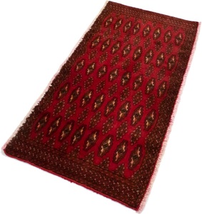 MorgenLand, morgenland Wollteppich »Turkaman Teppich handgeknüpft rot«, rechteckig, 8 mm Höhe, morgenland Wollteppich »Turkaman Teppich handgeknüpft rot«, rechteckig, 8 mm Höhe