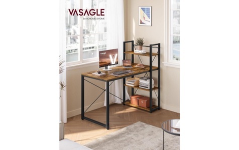 Vasagle, VASAGLE Schreibtisch "mit Platte 120 x 60 cm"