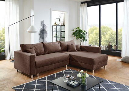 INOSIGN, INOSIGN Ecksofa »Anela«, inklusive Bettfunktion, praktischem Bettkasten, loser Zier- und Rückenkissen, INOSIGN Ecksofa »Anela L-Form«, inklusive Bettfunktion, Bettkasten, loser Zier- und Rückenkissen
