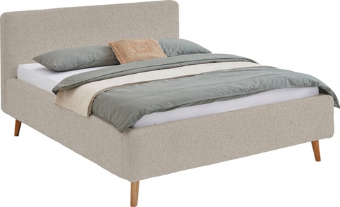 Novel, Novel - Bett MATTIS_8096 - beige - Textil - 180x200, Novel - Bett MATTIS_8096 - beige - Textil - 180x200