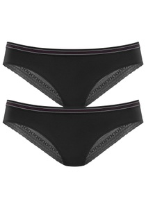 s.Oliver Bikinislip Packung, 2 Stk. mit zarter Spitze hinten