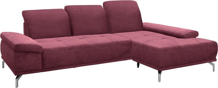 Places of Style Ecksofa »Caluna«, mit Sitztiefen- und Kopfteilverstellung