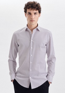 Seidensticker, Business Hemd Slim Fit Langarm Druck Herren Pink 36, 