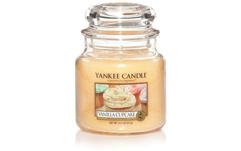 Yankee Candle, Yankee Candle Vanilla Cupcake M (Medium) - 411g, YANKEE CANDLE Vanilla Cupcake Duftkerze