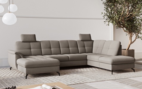 sit&more Wohnlandschaft »Zora U-Form«, wahlweise mit Bettfunktion und Bettkasten