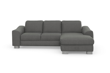 SIT&MORE, sit&more Ecksofa »Durness«, mit Federkern und hochwertigen Edelstahlfüssen, wahlweise mit Kopfteilverstellung, Bettfunktion und Bettkasten oder mit Bettfunktion und Bettkasten, sit&more Ecksofa »Dundee L-Form«, mit Federkern und Edelstahlfüssen, wahlweise mit Kopfteilverstellung