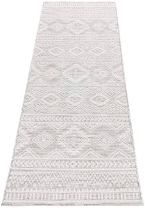 Carpet City, Carpet City Läufer »Palm«, rechteckig, 5 mm Höhe, Wetterfest & UV-beständig, für Balkon, Terrasse, Flur, Küche, flach gewebt, Carpet City Outdoorteppich »PALM 3522«, rechteckig, 5 mm Höhe, Läufer, Wetterfest & UV-beständig, für Balkon, Terrasse, Küche, flach