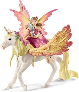 Schleich, Schleich® Spielfigur »bayala, Feya mit Pegasus-Einhorn (70568)«, Bayala Feya mit Pegasus-Einhorn, Spielfigur