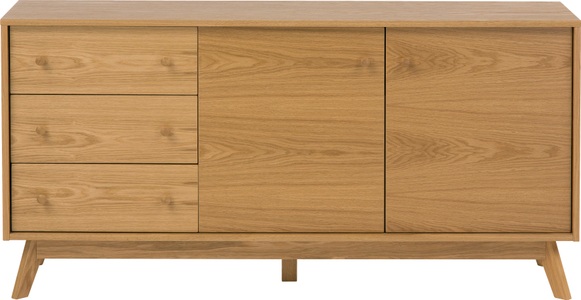Woodman, Woodman Sideboard, im skandinavischen Design, Woodman Kommode, Holzfurnier aus Eiche
