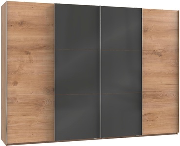 fresh to go, Fresh To Go Schwebetürenschrank »Level«, mit Glastüren und Synchronöffnung, Wimex Schwebetürenschrank »Level by fresh to go«, mit Glastüren und Synchronöffnung