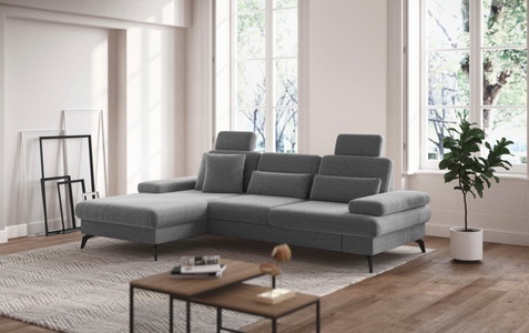 sit&more Ecksofa »Morris L-Form inkl. Sitztiefenverstellung«, wahlweise mit Bettfunktion, Bettkasten und Armteilverstellung