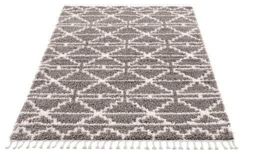 Carpet City Hochflor-Teppich »Pulpy 530«, rechteckig, 30 mm Höhe, mit Fransen, Wohnzimmer