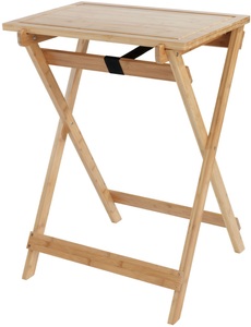 Wenko, Wenko - Bambus-Klapptisch mit Schneideplatte Lugo, Beistelltisch mit abnehmbarem Tablett, aus Bambus, WENKO Klapptisch »Modell Lugo«, Beistelltisch mit Schneideplatte und abnehmbarem Tablett, Bambus