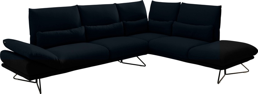 designwerk, designwerk Ecksofa »Constellation«, in schwebender Optik, Ottomane links oder rechts bestellbar, 