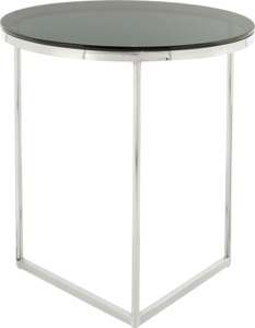 Kayoom, Kayoom Beistelltisch »Beistelltisch Wynona 225«, runde Glas-Tischplatte, Kayoom Beistelltisch »Wynona 225, in stilvollem Design,mit dreieckiger Grundform«, (1 St.), Glamouröses Design, hochwertige Verarbeitung, Hingucker-Gestell