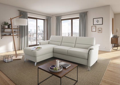 SIT&MORE, sit&more Ecksofa, sit&more Ecksofa »Palmera L-Form«, Federkern, wahlweise mit Bettfunktion und mit/ohne Stauraum