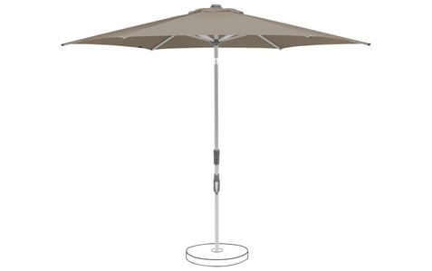 Suncomfort by Glatz, Suncomfort by Glatz Sonnenschirm Slide 250 cm Light taupe, Sonnenschirm Slide Beige/Grau Polyester/Metall 250 cm