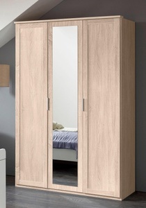 Wimex, home24 Drehtuerenschraenk Nadja, MID.YOU Drehtürenschrank in eichefarben , Nadja , Glas, Holzwerkstoff , 2 Fächer , 135x210x58 cm , sägerau,Nachbildung,Nachbildung , erweiterbar, Beimöbel erhältlich, In verschiedenen Grössen erhältlich, in verschiedenen Holzdekoren erhältlic