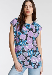 TAMARIS, Tamaris Shirtbluse, mit abgerundetem Saum, 