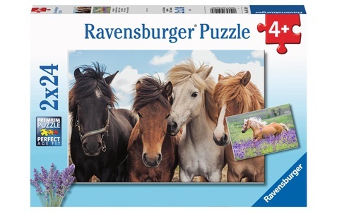 Ravensburger Verlag, Pferdeliebe, Ravensburger Kinderpuzzle - 05148 Pferdeliebe - Puzzle für Kinder ab 4 Jahren mit 2x24 Teilen