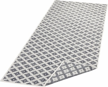 BOUGARI, Läufer, »Nizza«, bougari, rechteckig, Höhe 5 mm, maschinell gewebt, NORTHRUGS Teppich »Nizza Wendeteppich«, rechteckig, 5 mm Höhe, In-& Outdoor, Wetterfest, Balkon, Läufer, Wohnzimmer, Wasserfest