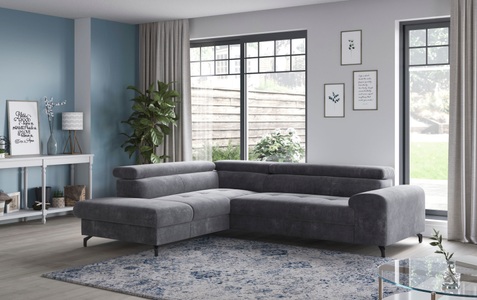 COTTA Ecksofa »Aura L-Form«, mit Schlaffunktion, Bettkasten und Kopfteilverstellung