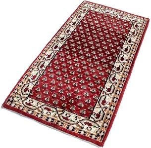 MorgenLand, morgenland Wollteppich »Mir Teppich handgeknüpft rot«, rechteckig, 10 mm Höhe, morgenland Wollteppich »Mir Teppich handgeknüpft rot«, rechteckig, 10 mm Höhe