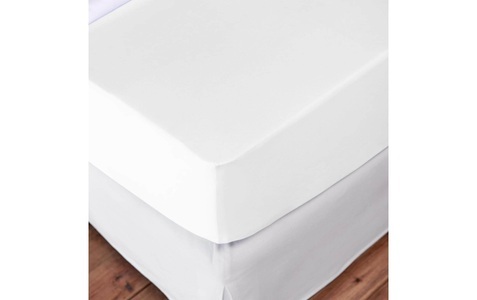 undefined, Fixleintuch für Wasserbett, Jersey Weiss