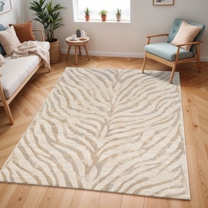 Surya, Surya Teppich »Animal Skin 2301«, rechteckig, Livabliss Teppich »LUANDA« rechteckig 11 mm Höhe Skandinavischer Teppich, Boho Wohnzimmerteppich/Läufer im Zebra Muster