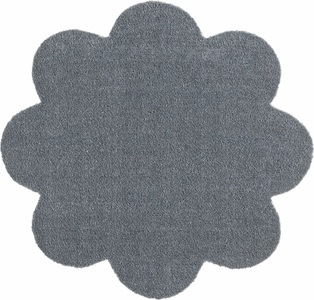 Hanse Home, Fussmatte, Blume, Hanse Home, »Deko Soft«, waschbar, getuftet, HANSE Home Fussmatte »Deko Soft«, blumenförmig, 7 mm Höhe, waschbar, Unifarben Design, Rutschfest,Robust, Pflegeleicht, Saugfähig