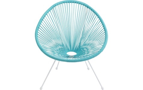 Kare Design, Sessel Acapulco Türkis, Kare Design Stuhl »Acapulco« ()