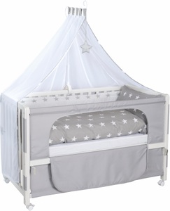 Roba, roba Room Bed weiß Little Stars - Gr.60x120 cm, 