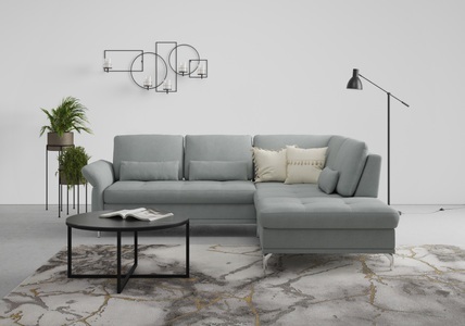 INOSIGN, INOSIGN Ecksofa »Palm Beach«, Federkern, mit Sitztiefenverstellung, wahlweise mit Bettfunktion, Bettkasten und Armteilverstellung, 