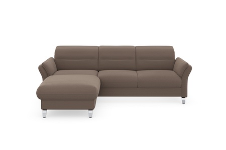 sit&more Ecksofa »Grenoble«, inklusive Federkern, wahlweise mit Bettfunktion, Bettkasten, Armteilverstellung und Kopfteilverstellung