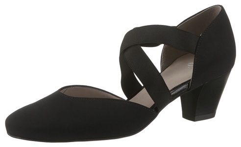 ARA, Ara Spangenpumps »TOULOUSE«, Ara Spangenpumps »TOULOUSE«, Abendschuh, Festtagsschuh, Trichterabsatzmit elastischen Riemchen
