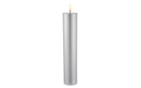 undefined, LED-Kerze »Sirius LED-Kerze Sille Exclusive, Silberfarben«