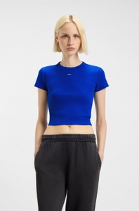 HUGO Blue T-Shirt »Baby Tee« in verkürzter Länge