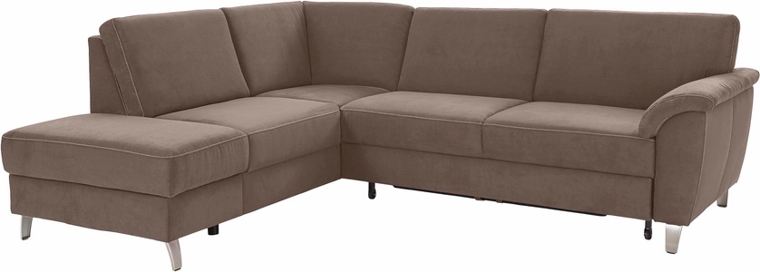 SIT&MORE, sit&more Ecksofa, sit&more Ecksofa »Texel L-Form«, mit Federkern, wahlweise mit Bettfunktion und Bettkasten
