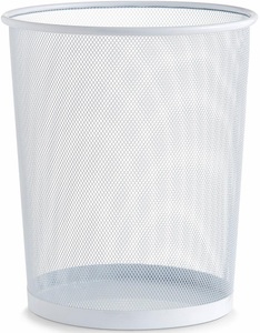 Zeller - Papierkorb, Mesh, weiss