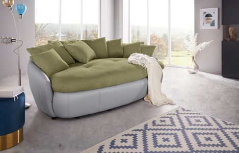 INOSIGN, INOSIGN Big-Sofa »Amaru«, grosszügiges, gemütliches Megasofa XXL, COTTA Big-Sofa »Aruba« gemütliches Megasofa in XXL in organischer Form mit vielen Kissen