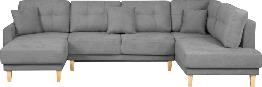 Home affaire Wohnlandschaft »Triplo«, mit Steppung, auch mit Bettfunktion und Bettkasten, incl. 3 Zierkissen