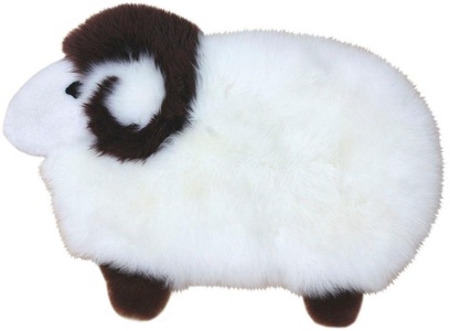 undefined, Fellteppich, »Sheep«, Heitmann Felle, Motivform, Höhe 40 mm, gegerbt, Heitmann Felle Fellteppich »Sheep«, Motivform, 40 mm Höhe, Kinderteppich, Motiv Schaf, echtes Lammfell, Kinderzimmer