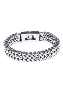 FIRETTI, Firetti Panzerarmband »Classic Steel, Glanz«, Firetti Panzerarmband »Schmuck Geschenk Armschmuck Armkette Panzerkette«